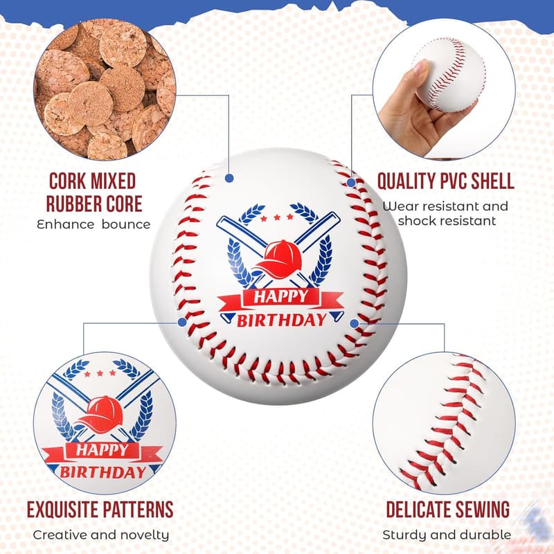 Novelty Baseball Set - Funny Birthday Gift for Men and Women