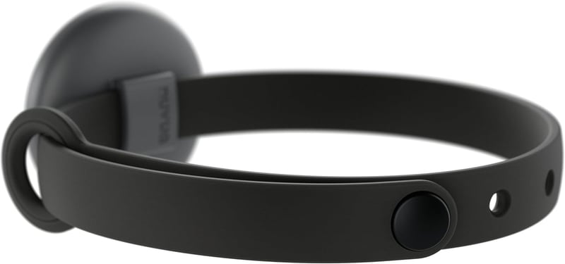 Black Breakaway Cat Collar with Airtag Holder - Lightweight & Comfortable for Outdoor Use