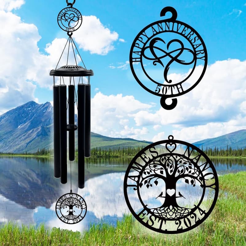 37'' Personalized Wind Chime for Anniversary Gifts