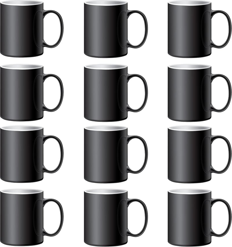 Heat Sensitive Color Changing Coffee Mugs - Set of 12