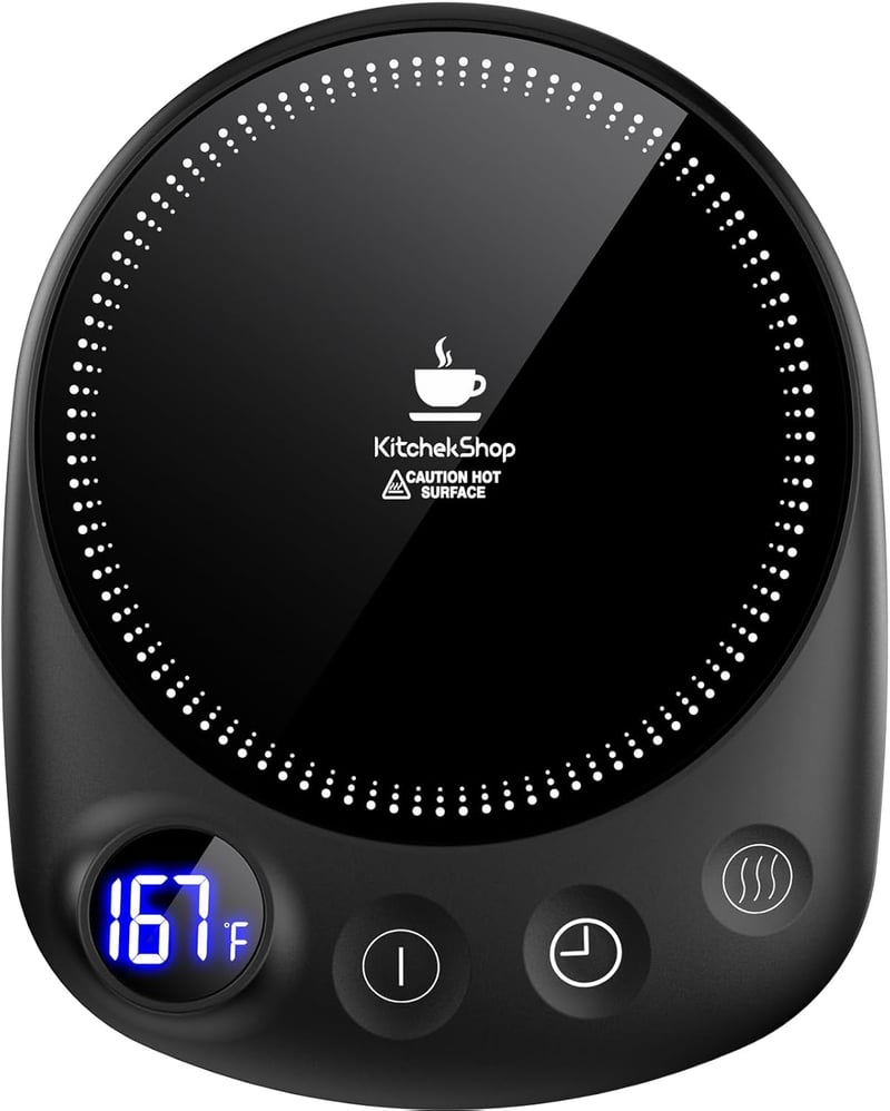 Smart Electric Coffee Mug Warmer with Auto Shut Off - Black