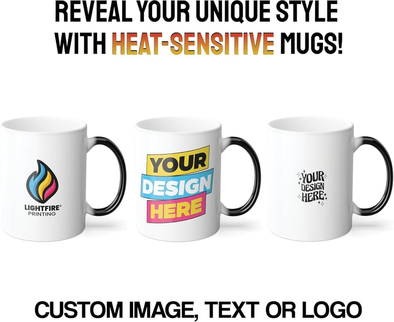 Personalized Color Changing Coffee Mug - 11oz Ceramic Gift for All