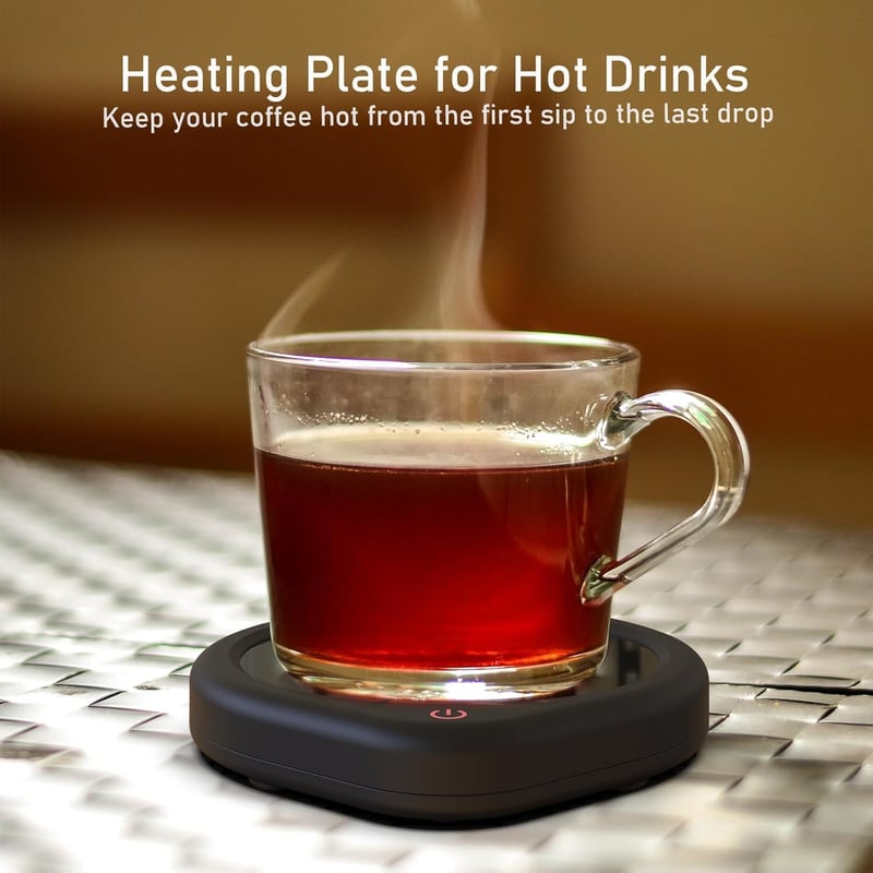 Electric Coffee Mug Warmer with Auto Shut Off and Smart Settings