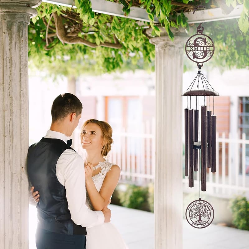 Personalized 44-Inch Wind Chime for Wedding Gifts