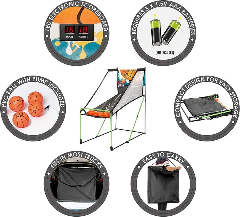 Kids Arcade Basketball Game - Fun Gift for Ages 3-10