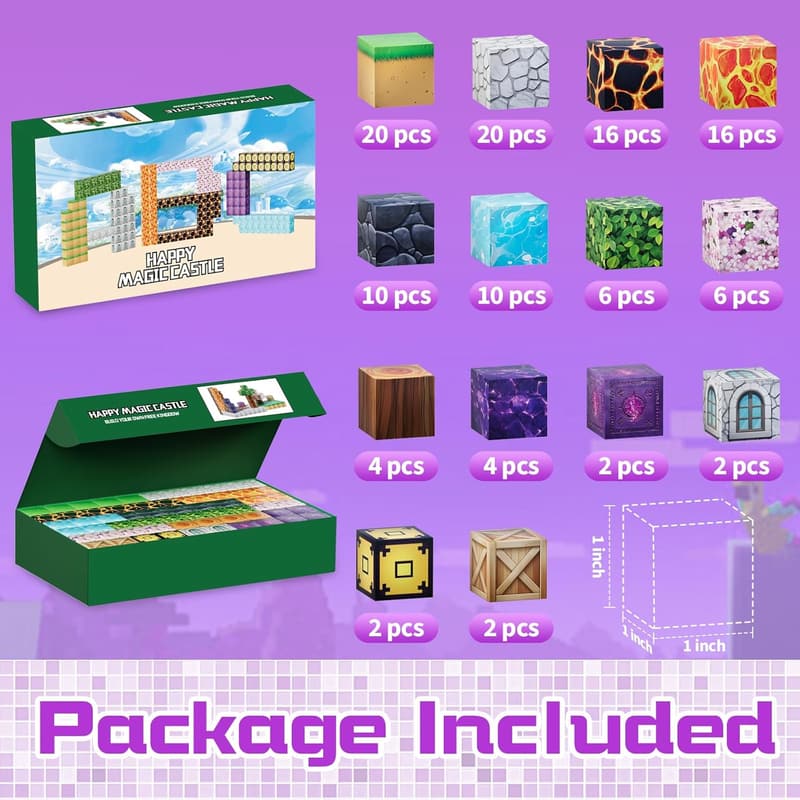STEM Magnetic Building Blocks Set - 120 PCS for Ages 3+