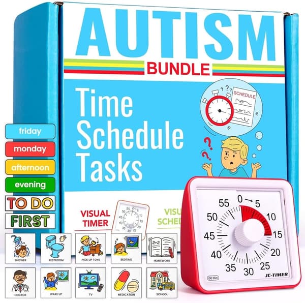 Autism Learning Visual Schedule for Kids - Sensory Task Organizer
