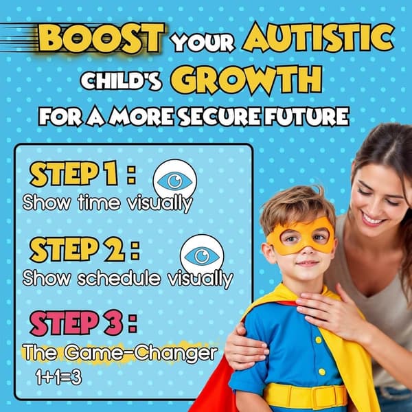 Autism Learning Visual Schedule for Kids - Sensory Task Organizer
