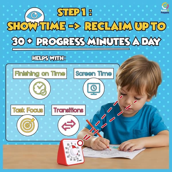 Autism Learning Visual Schedule for Kids - Sensory Task Organizer