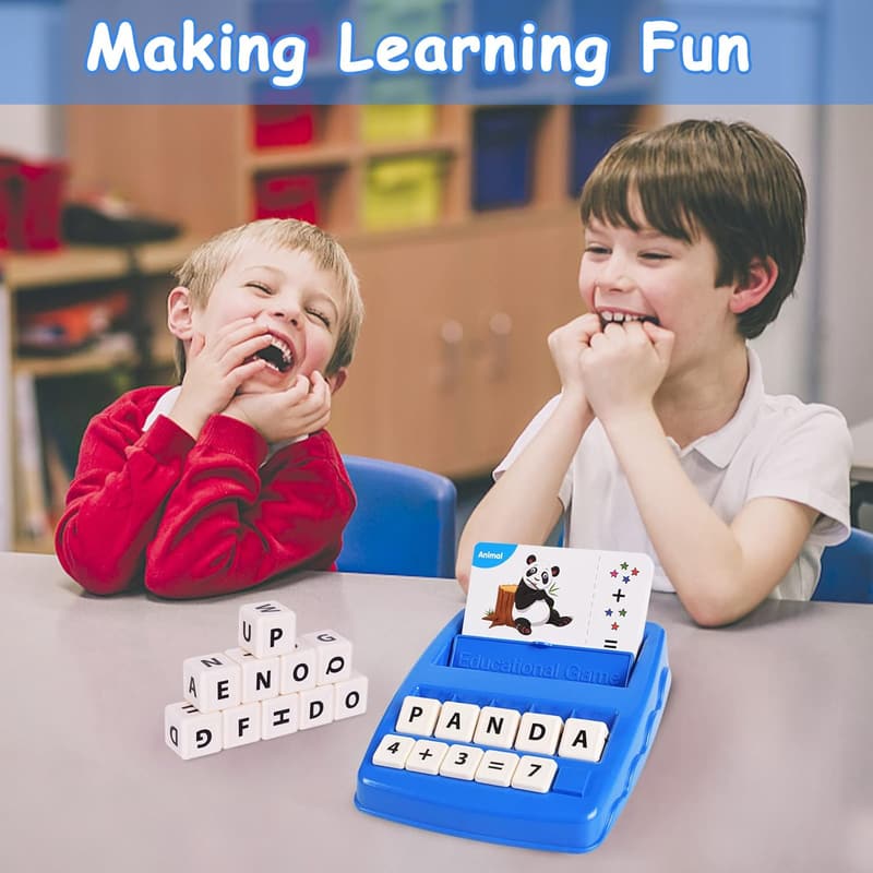 ABC Letter & Math Learning Game for Kids 3-8, Birthday Gift