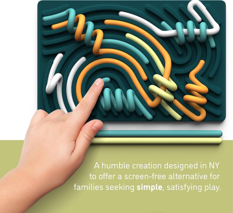 Sensory Activity Board: Silicone Fidget Toy for Stress Relief