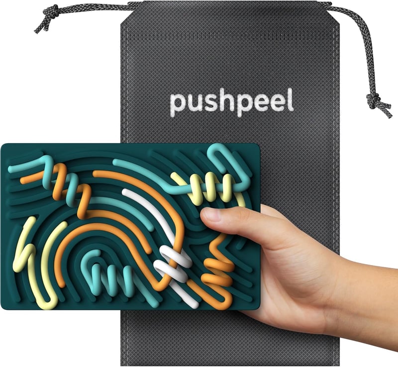 Sensory Activity Board: Silicone Fidget Toy for Stress Relief