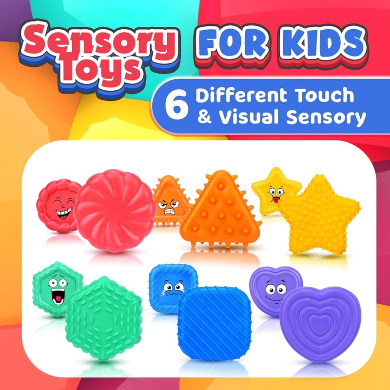 Sensory Toy for Kids - Texture Shapes Fidget Learning Tool