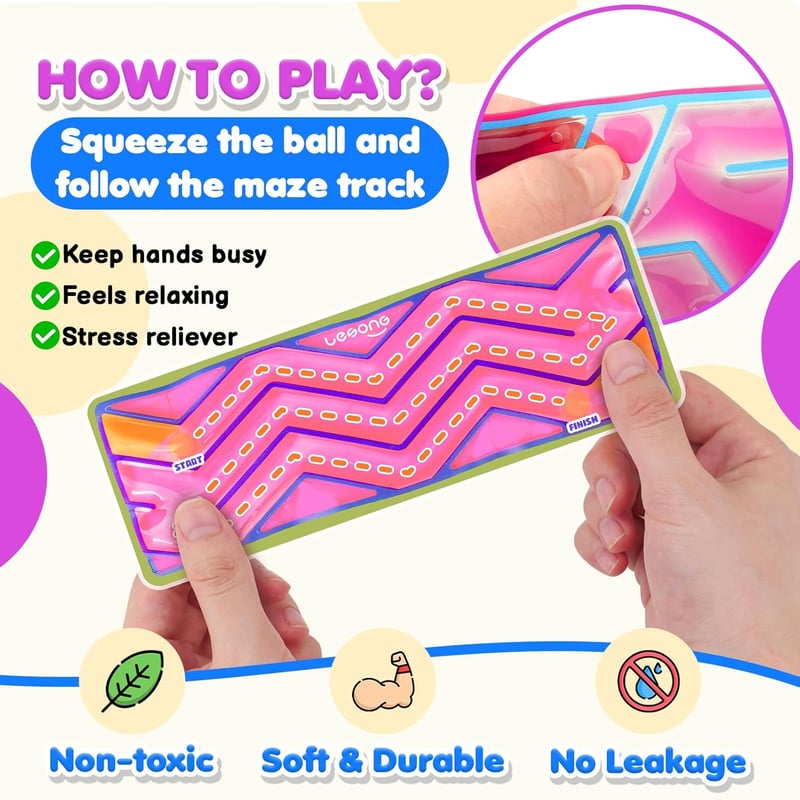Fidget Sensory Toys - 6 Pack for Kids & Adults, Calming Essential