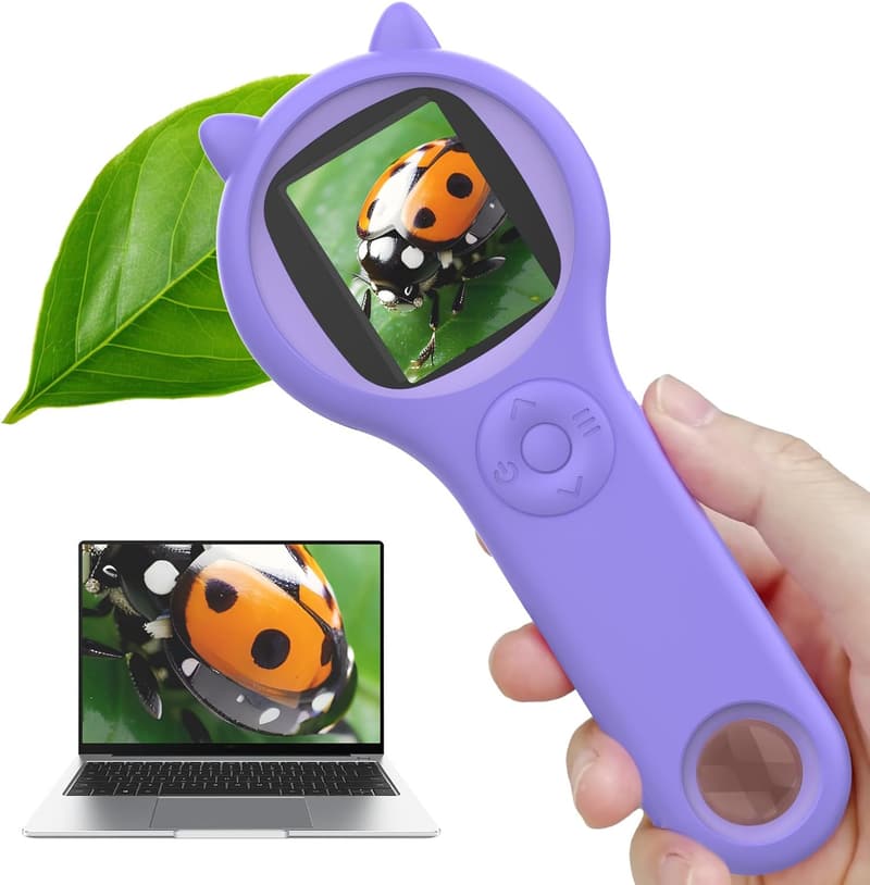 Handheld Microscope for Kids - Educational Toy for Ages 3-10