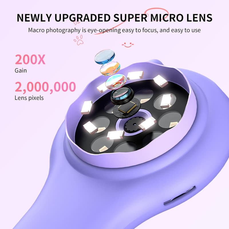 Handheld Microscope for Kids - Educational Toy for Ages 3-10