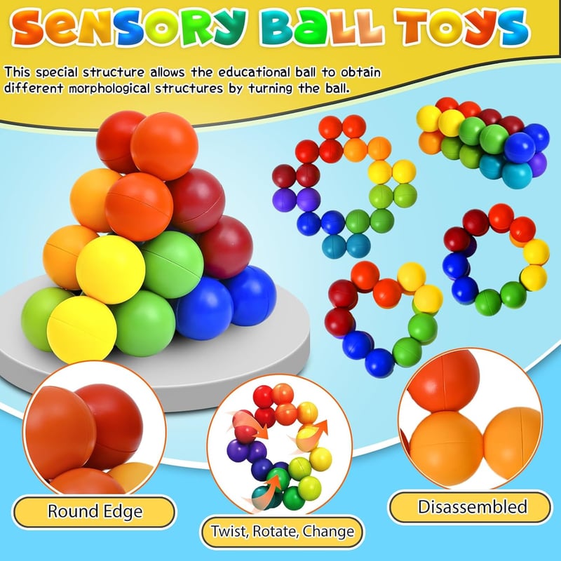 Autism Squishy Fidget Toys for Kids Age 3-7 - Calming Classroom Essential