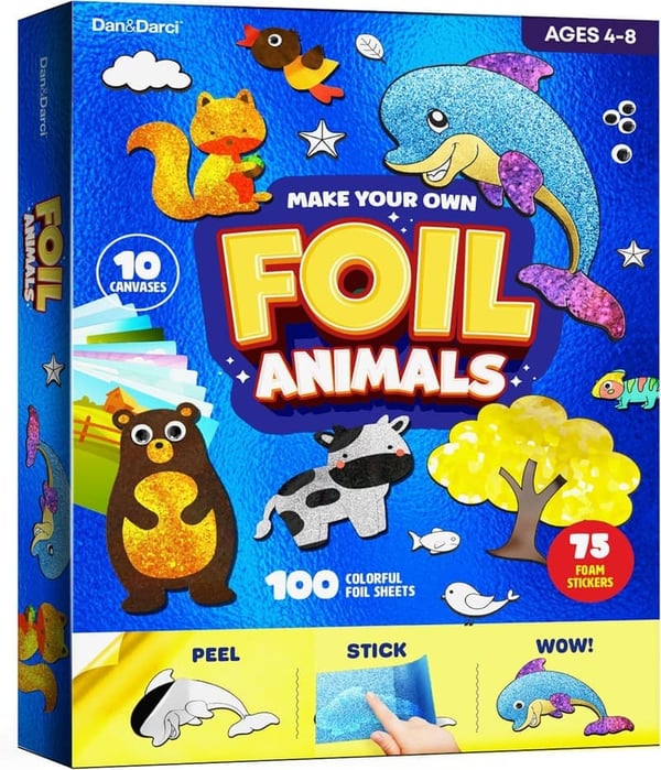 Kids' Foil Art Kit - Craft Projects for Ages 4-8
