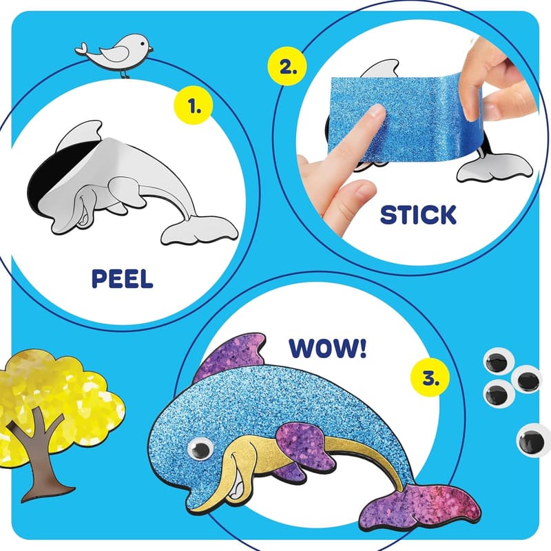 Kids' Foil Art Kit - Craft Projects for Ages 4-8