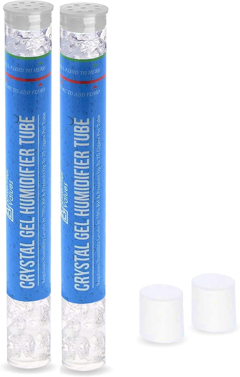 Cigar Humidor Tubes - 2 Pack with 70% Humidity Control