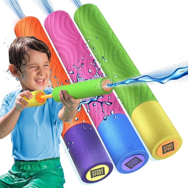 Kids' Water Gun Blaster Set - Summer Outdoor Pool Toys (3 Pk)