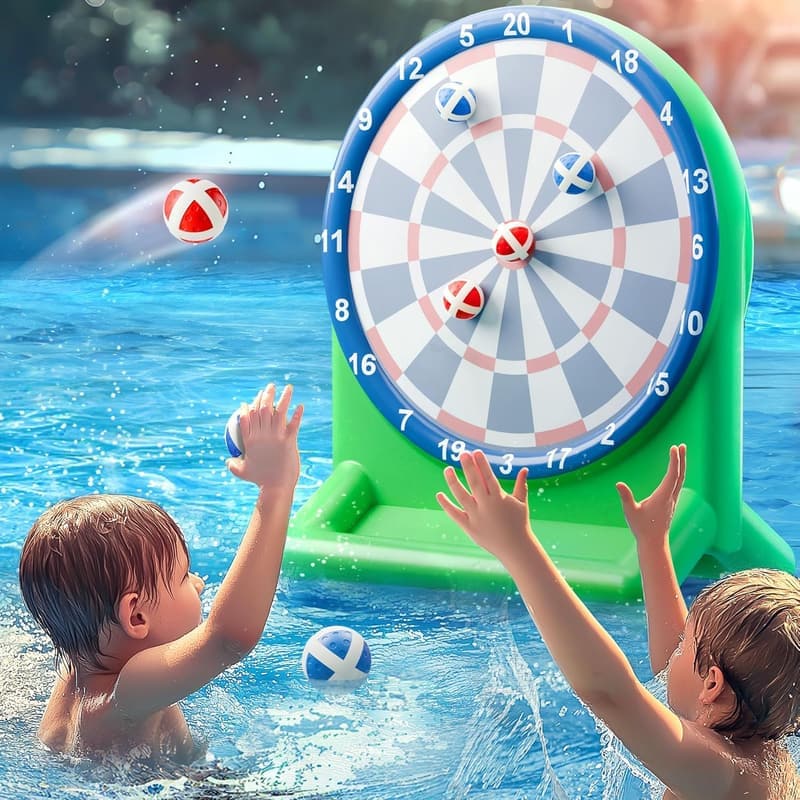Inflatable Dart Board Water Game for Kids & Teens, Green