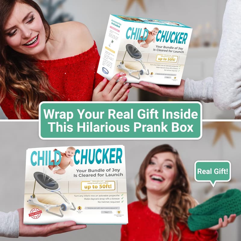 Hilarious Prank Box for New Parents - Child Chucker Gag Gift