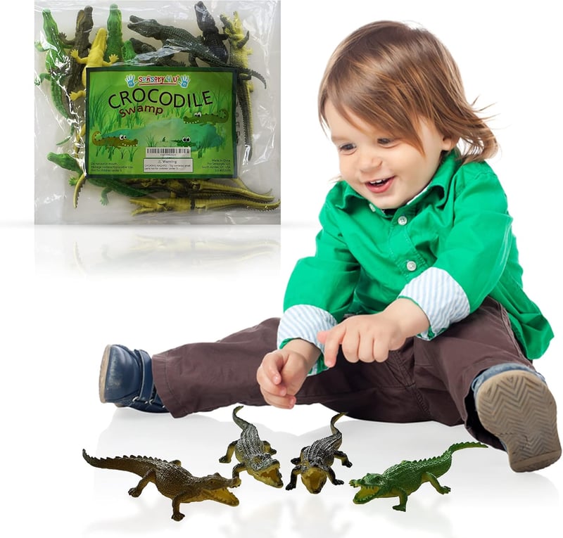 Crocodile Action Figures Set – 16 pcs Party Favors & Gifts