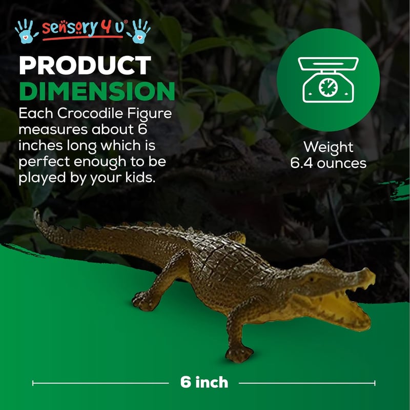 Crocodile Action Figures Set – 16 pcs Party Favors & Gifts