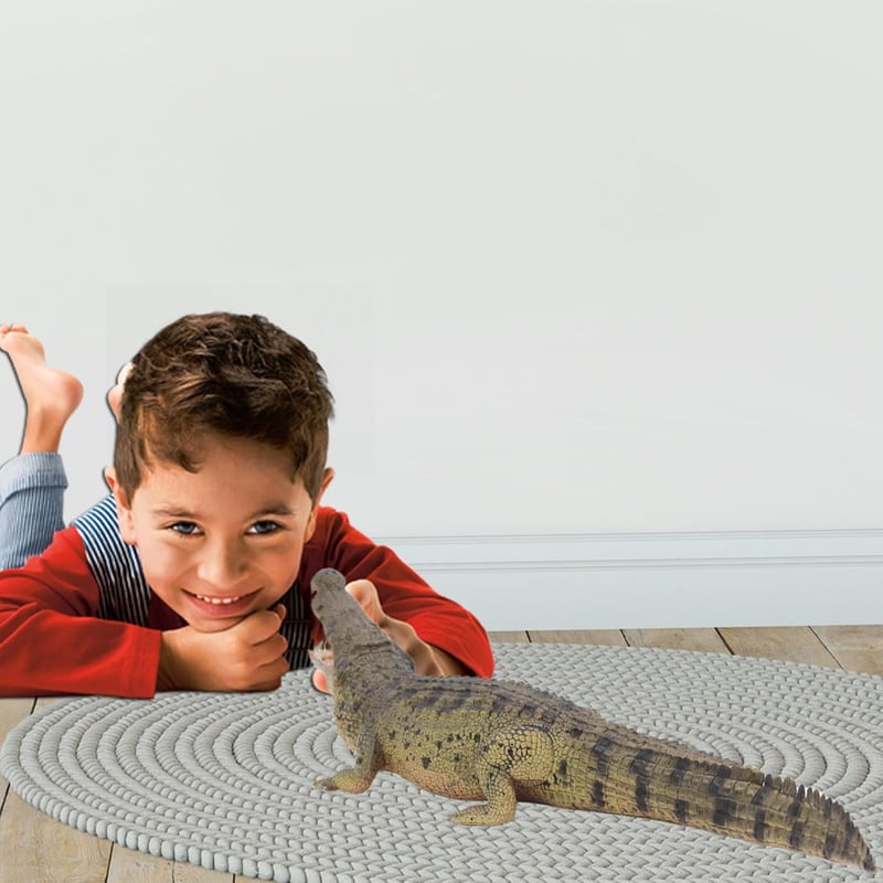 Moveable Jaw Crocodile Toy Figure for Kids - 15 Inches