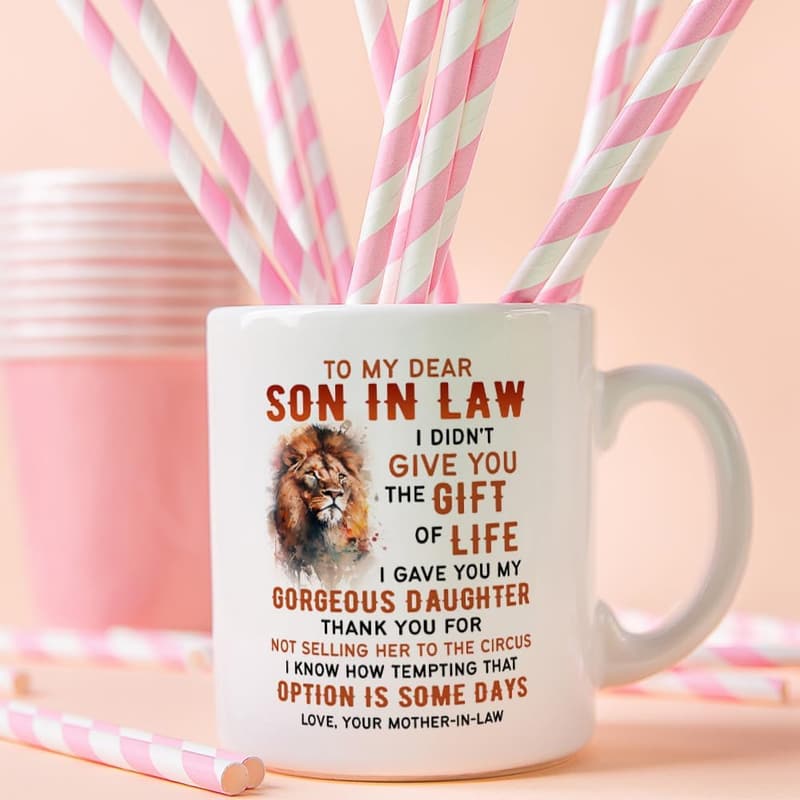 Father's Day Coffee Mug for Son-in-Law - 11oz Gift from Mom