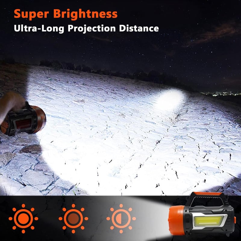 Rechargeable 35W Handheld Spotlight - Ultra Bright & Waterproof