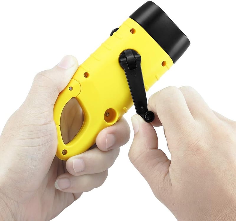 Rechargeable Solar LED Flashlight with Carabiner for Camping