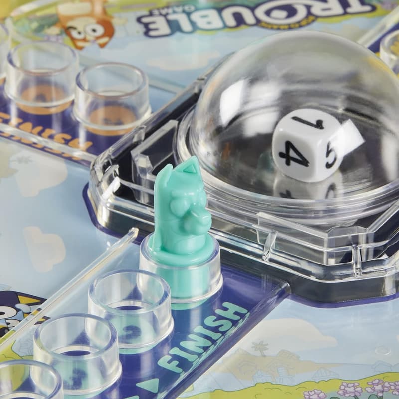 Bluey Edition Trouble Board Game for Kids, Ages 5+, 2-4 Players