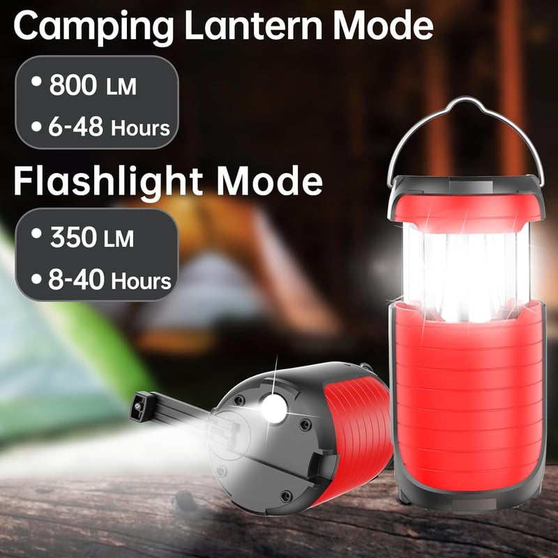 Portable Solar Hand Crank Flashlight with USB Charger