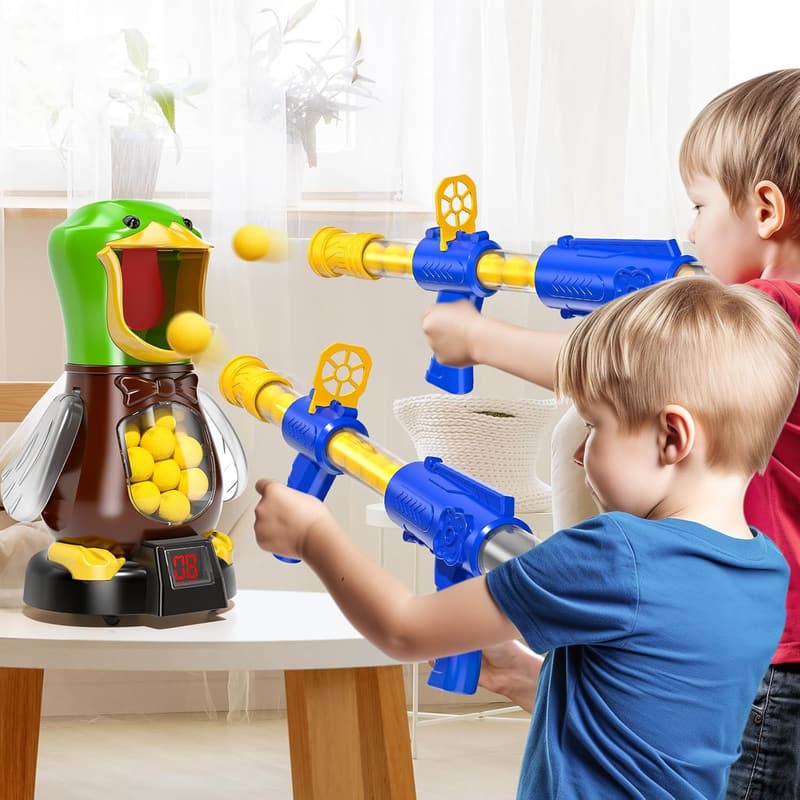 Movable Duck Shooting Game for Kids Age 5-9 with 36 Balls