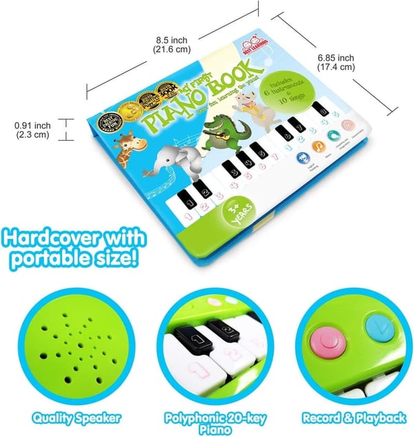 My First Piano Book - Educational Musical Toy for Toddlers