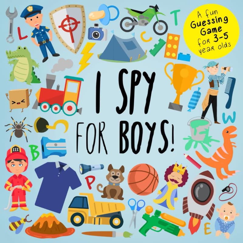 I Spy Guessing Game for Boys Ages 3-5