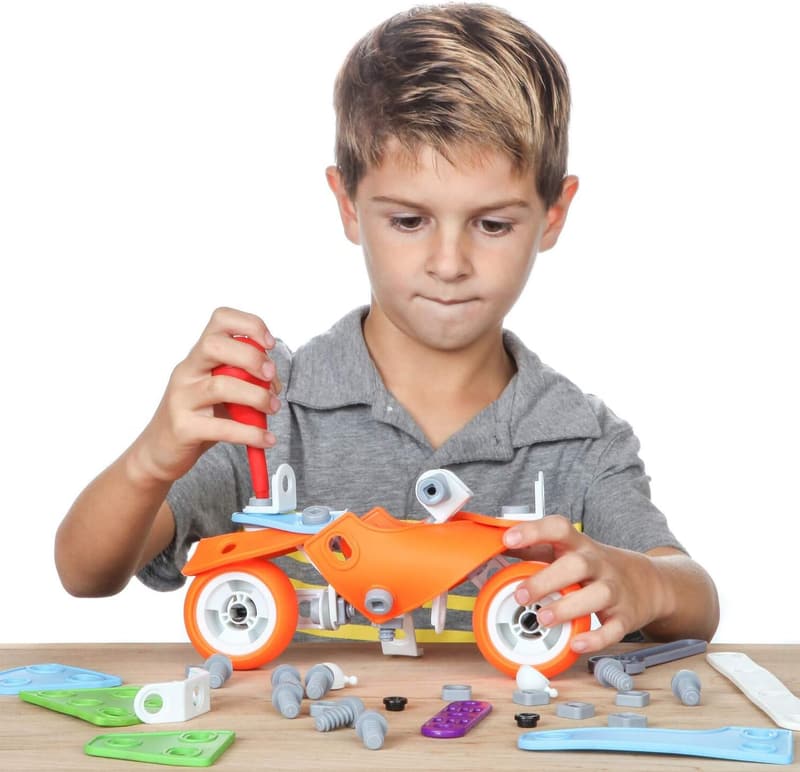 STEM Building Toy Set for Kids - 163 Pcs Engineering Kit