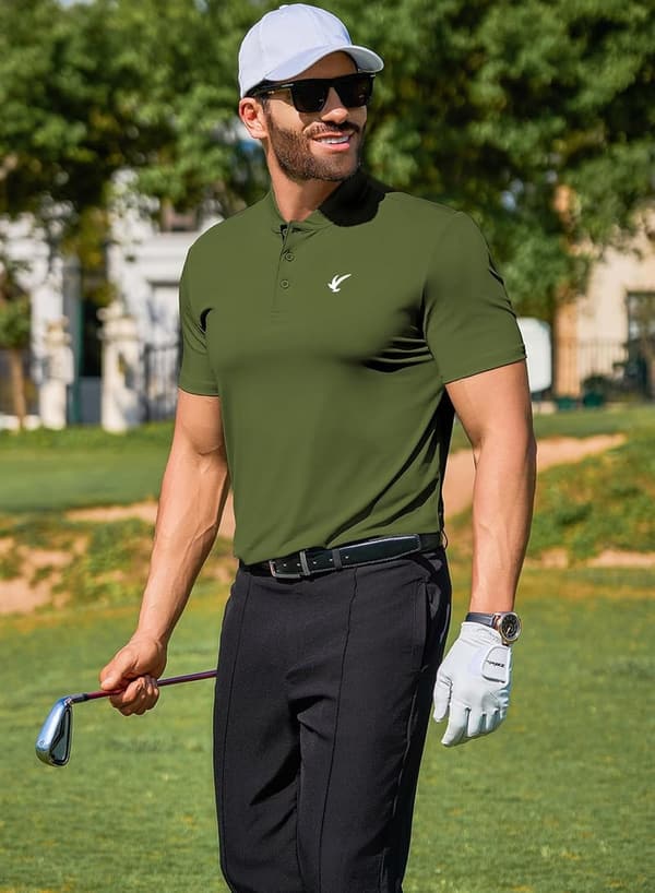 Men's Casual Summer Polo Shirt - Moisture-Wicking & Quick-Dry