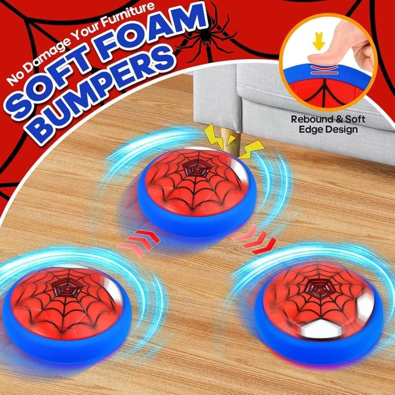 LED Hover Soccer Ball - Fun Indoor Game for Kids Ages 3-12