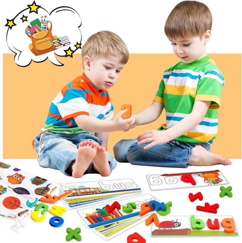 Educational Letter Matching Game for Kids, Ages 2-6