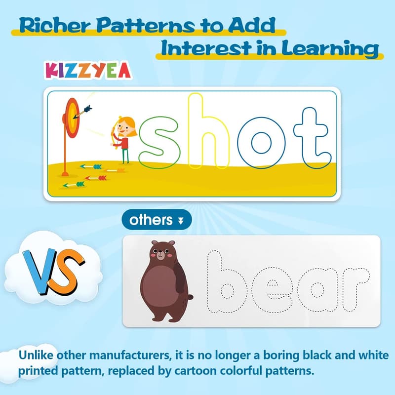 Educational Letter Matching Game for Kids, Ages 2-6