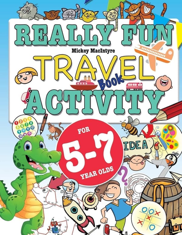 Travel Activity Book for 5-7 Year Olds - Fun & Educational