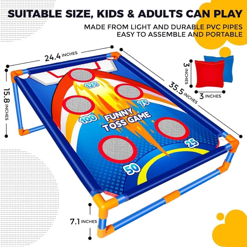 Kids' Bean Bag Toss Game - Outdoor Fun for Ages 4-8