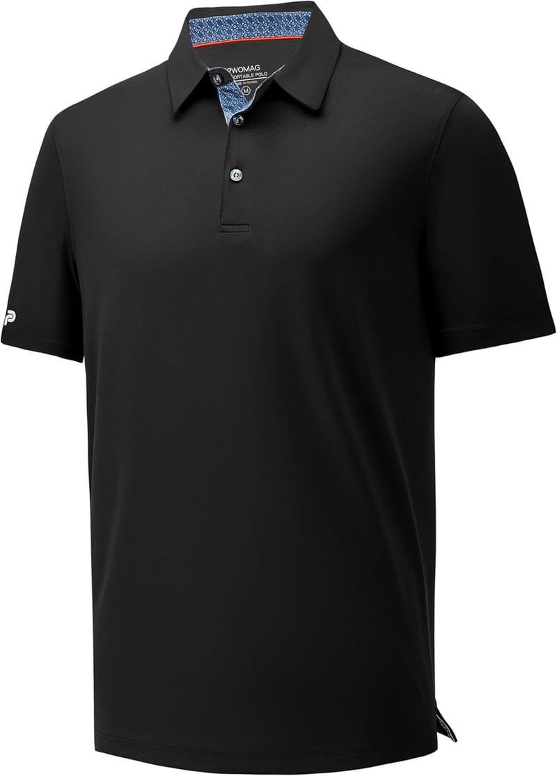 Men's Moisture-Wicking Casual Golf Polo Shirt