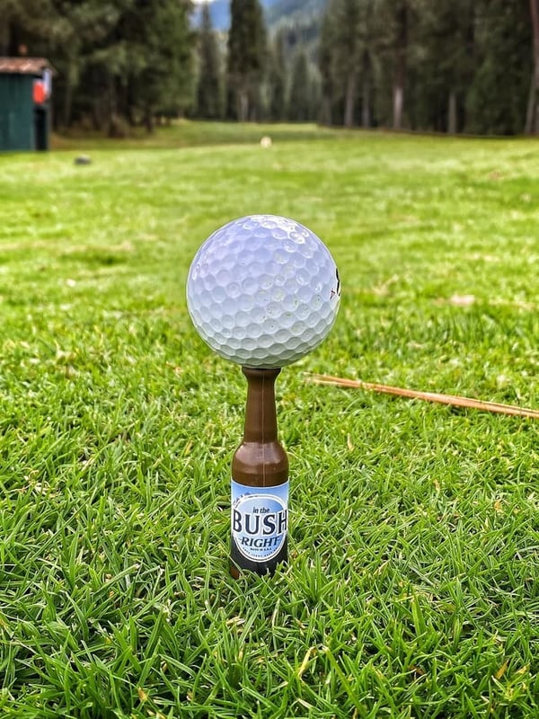 Golf Gift for Men: 6-Pack Unbreakable Beer Bottle Golf Tees