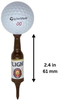 Golf Gift for Men: 6-Pack Unbreakable Beer Bottle Golf Tees