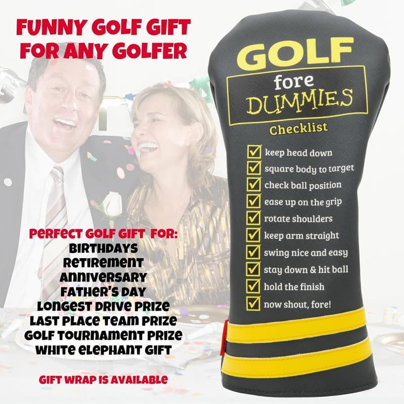 Funny Golf Fore Dummies Headcovers for Blade Putters