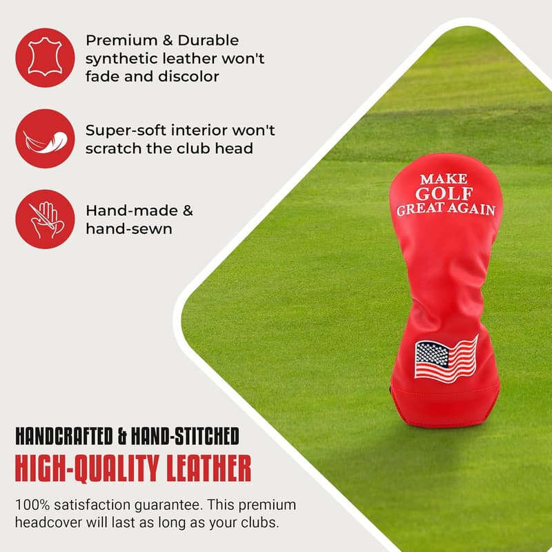 Funny Golf Club Headcover – Make Golf Great Again